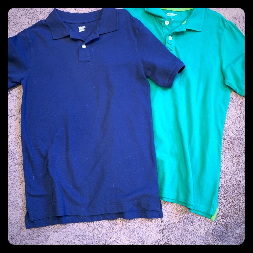 2  boys golf shirts xl in good shape